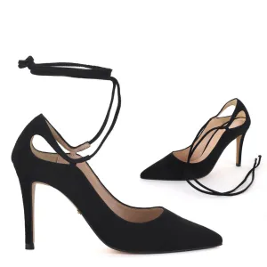 *UK size 13 - LEGAL - black, 10cm heels