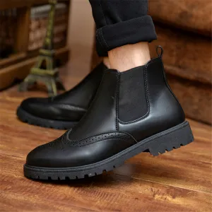 Walking Flats Leather Boots