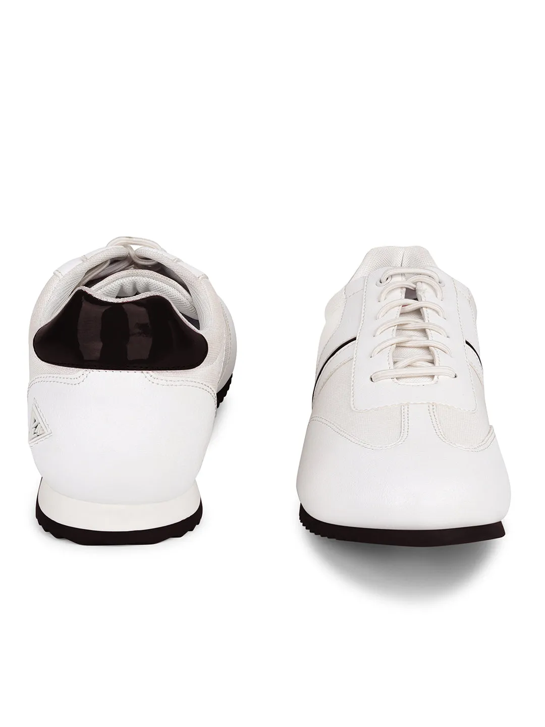 White and Brown Sneakers For Men