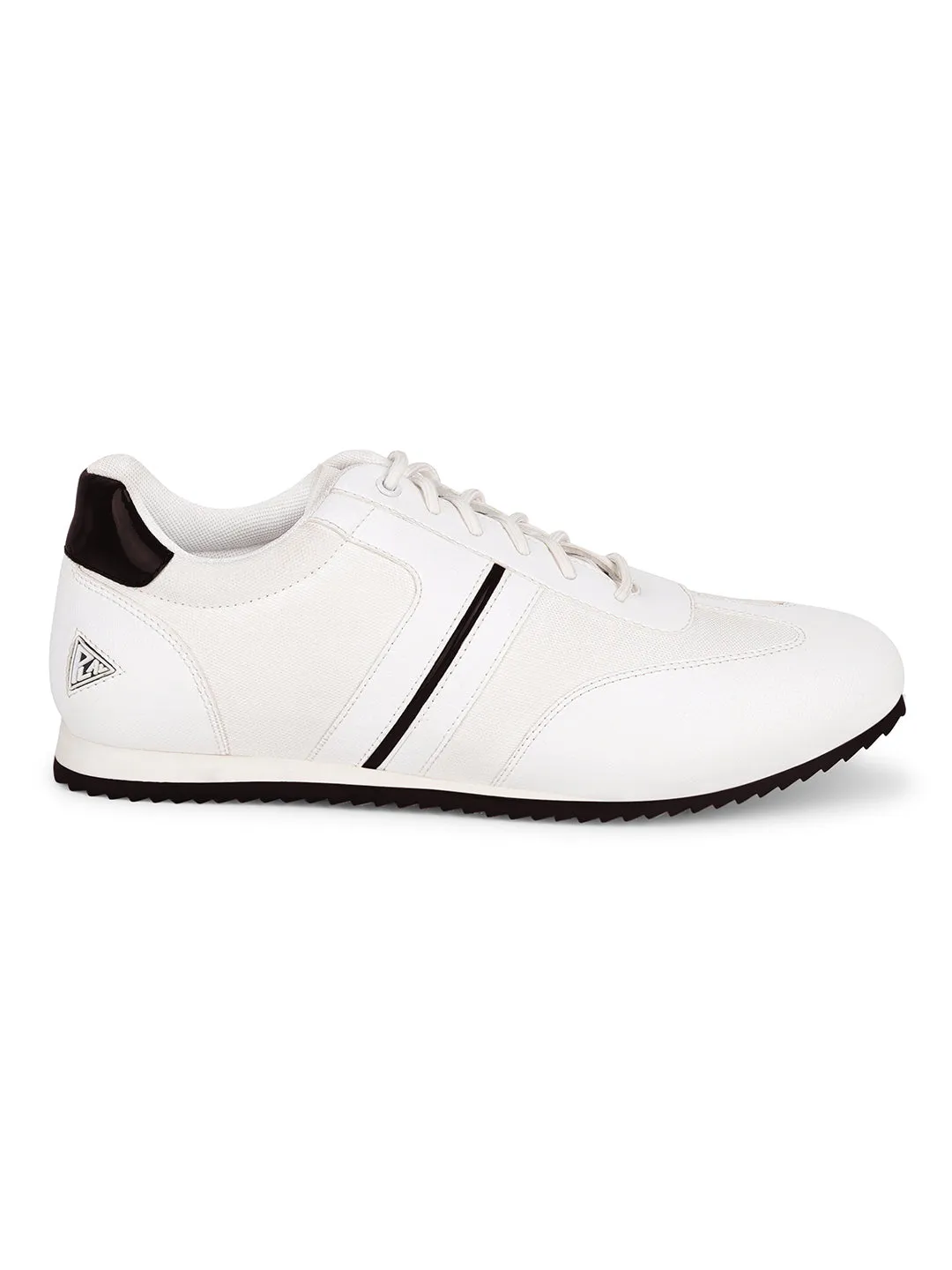 White and Brown Sneakers For Men