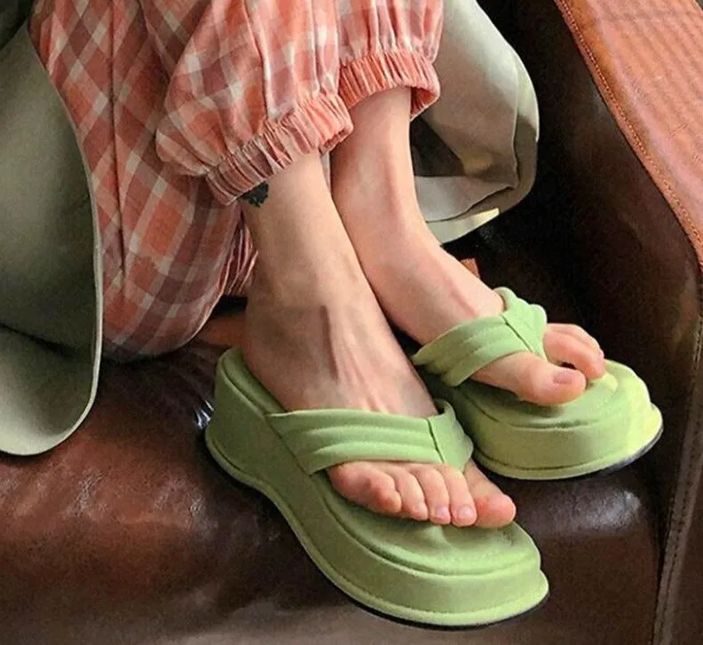 Women Slippers New Clip Toe Sandals