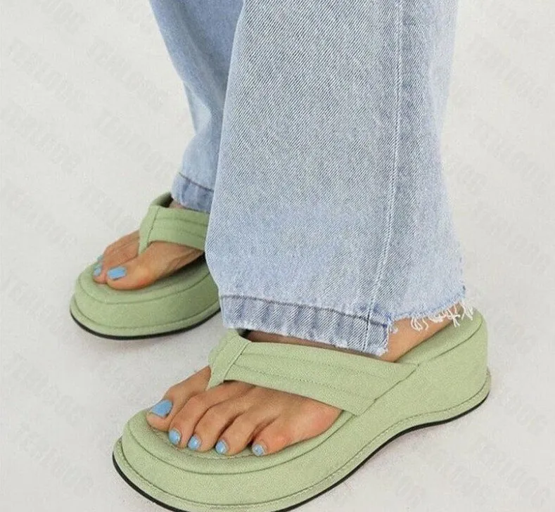 Women Slippers New Clip Toe Sandals