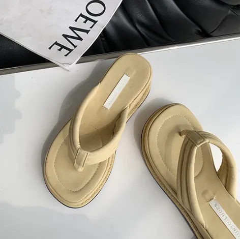 Women Slippers New Clip Toe Sandals