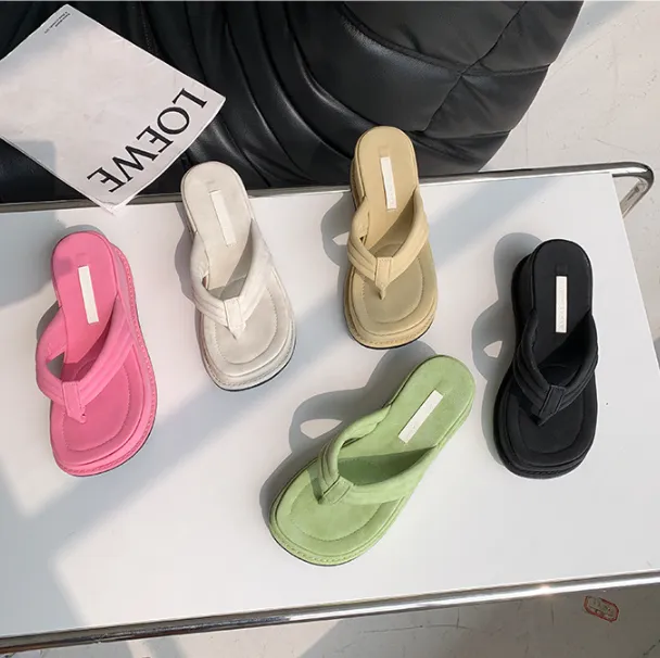 Women Slippers New Clip Toe Sandals