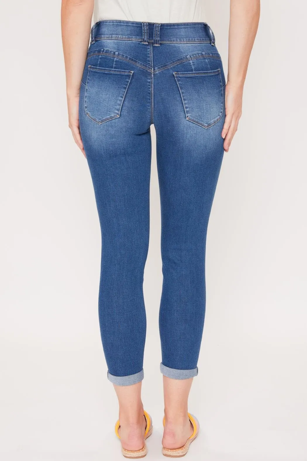 Women's Sustainable WannaBettaButt Cuff Ankle Jeans