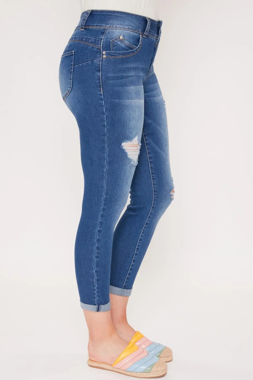 Women's Sustainable WannaBettaButt Cuff Ankle Jeans