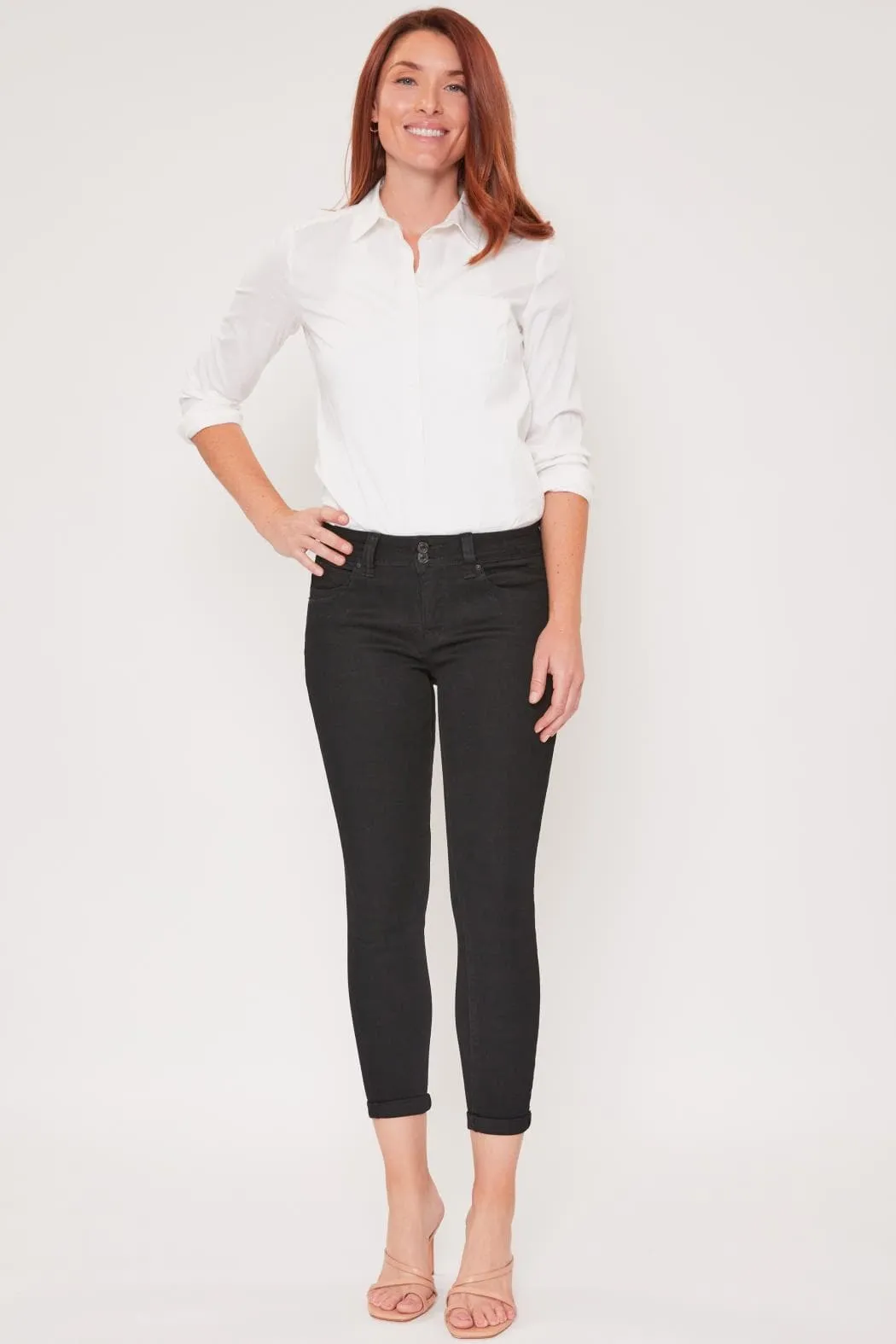 Women's Sustainable WannaBettaButt Cuff Ankle Jeans